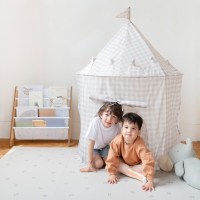 Little Pea - 3Sprouts_Tent_Gingham_Beige_3